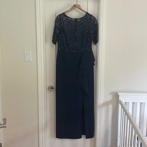 Navy Sequin Dress- Formal